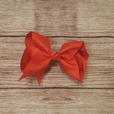 6" Red Hair Bow