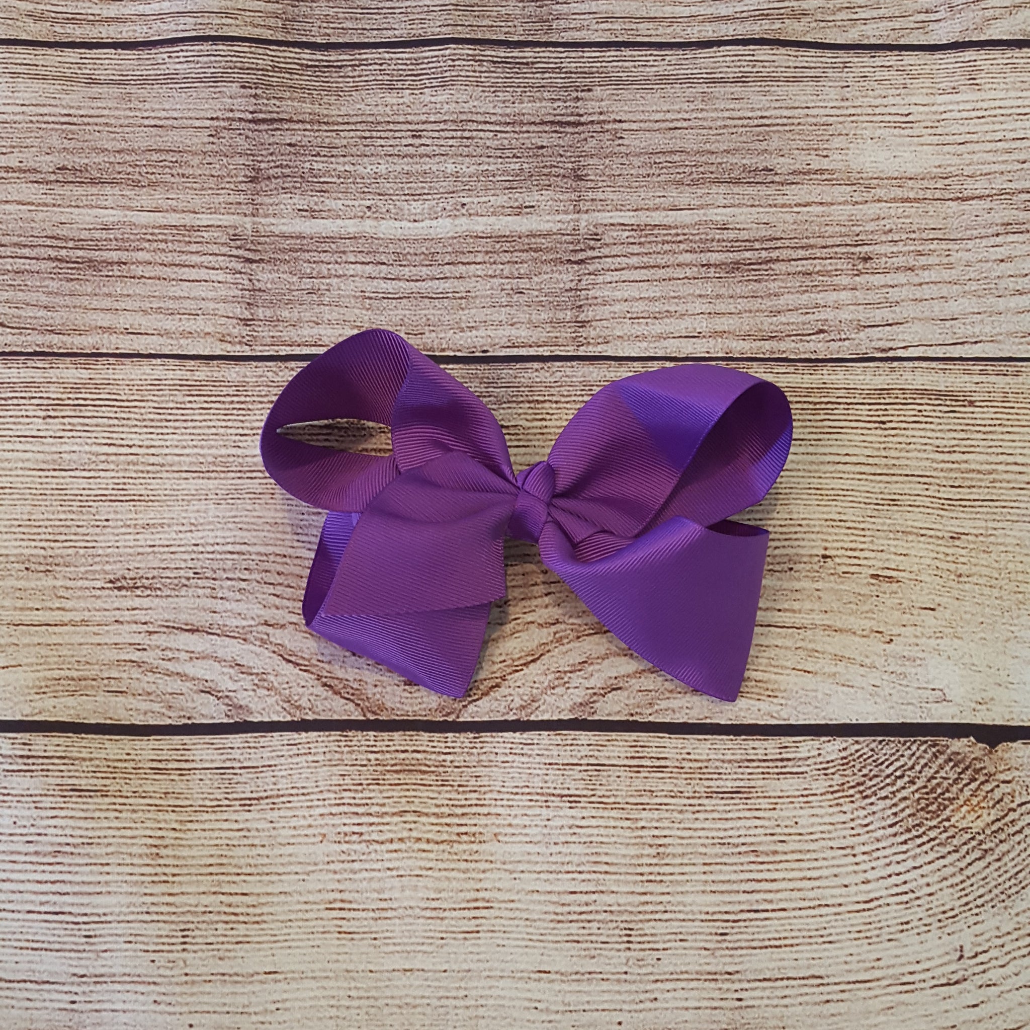 6" Purple Hair Bow